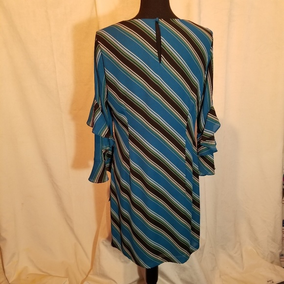 NWT INC Shiny stripe Sheath dress - Picture 5 of 7